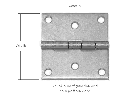 Stainless Steel Holed Butt Hinges